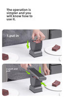 Conjunto de fatiador de carne manual e afiador de facas – Aço inoxidável