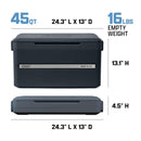 Caixa térmica dobrável Coleman de 45 litros portátil